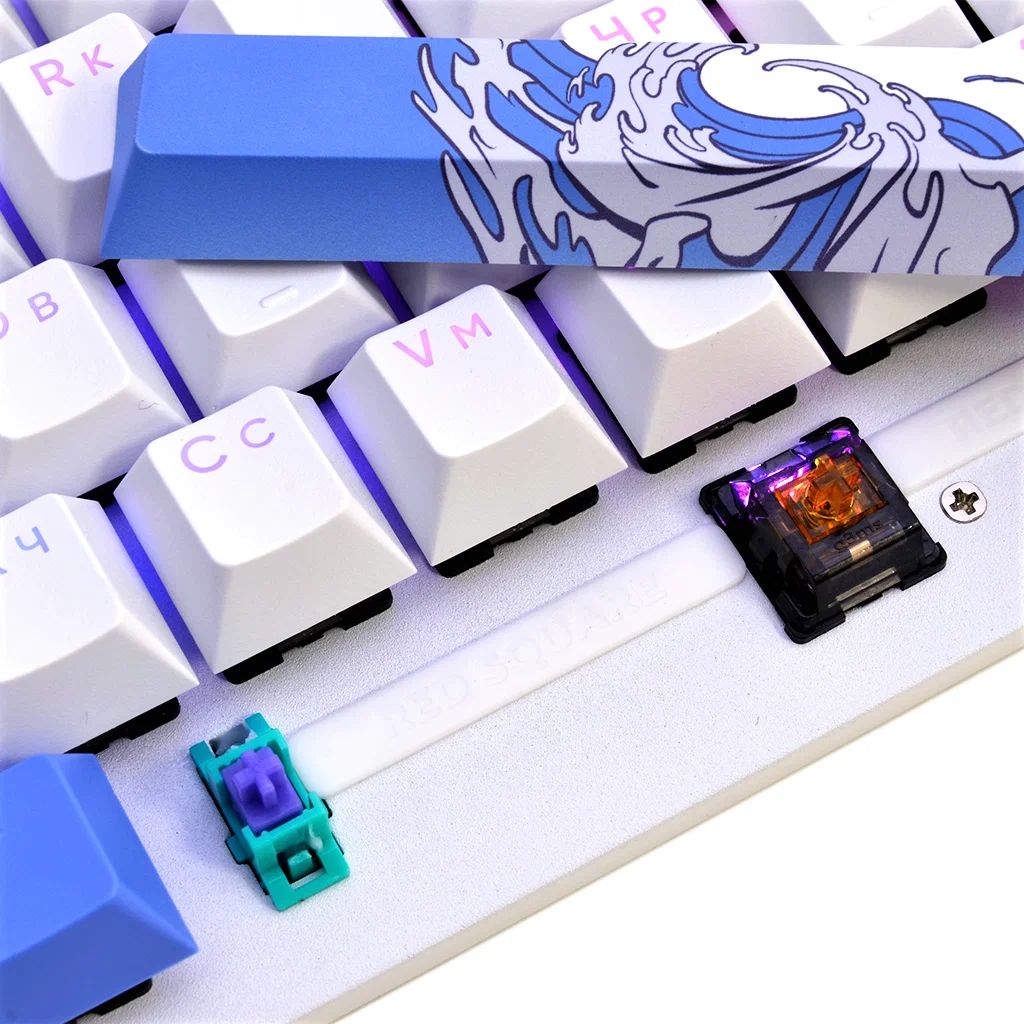 картинка Клавиатура игровая Red Square Keyrox TKL Aquarius g3ms Amber (RSQ-20036) White от магазина КомпьютерЦентр