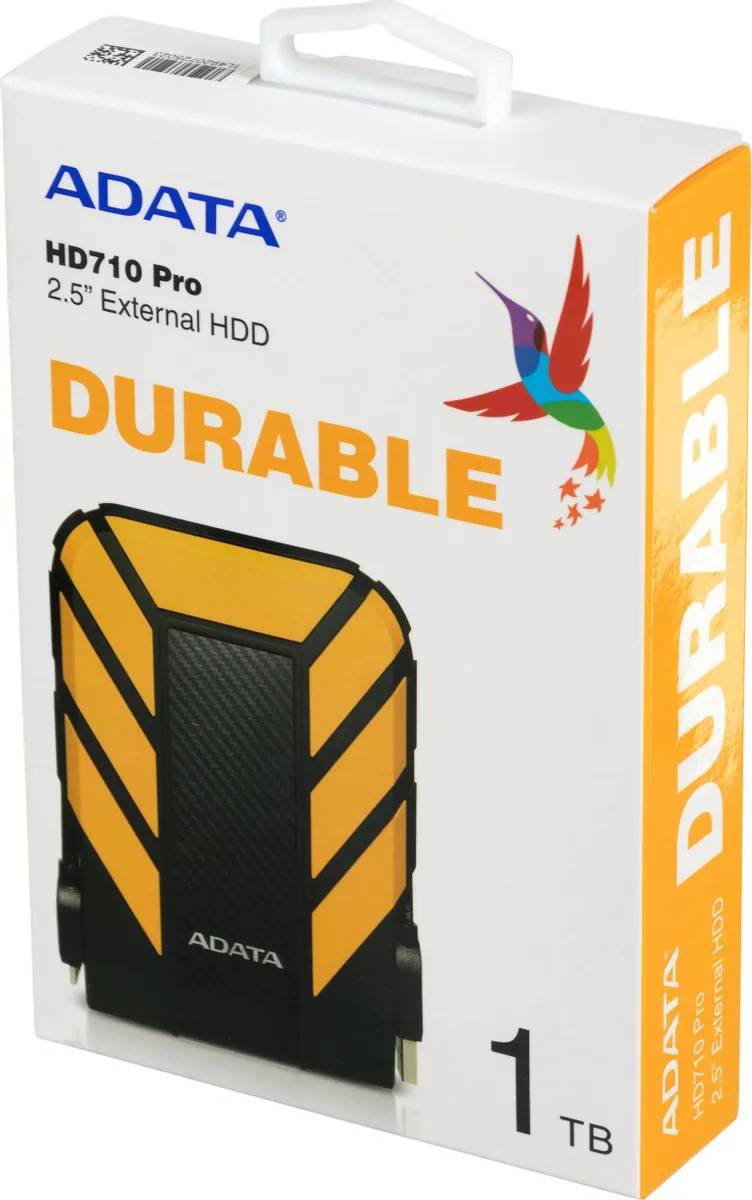 картинка HDD внешний 1Tb A-DATA 2.5'' HD710Pro DashDrive Durable Yellow (AHD710P-1TU31-CYL) от магазина КомпьютерЦентр