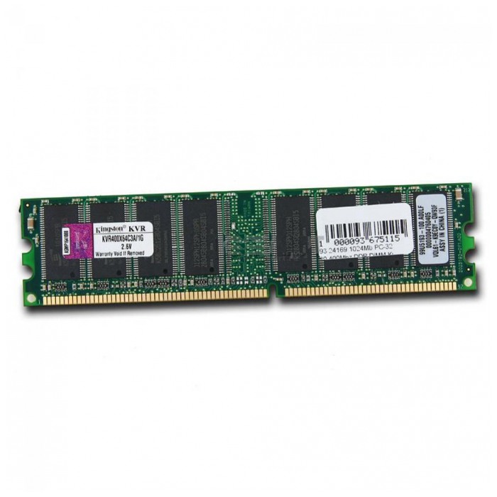 картинка Оперативная память Kingston DIMM DDR 1Gb 400MHz PC-3200 от магазина КомпьютерЦентр