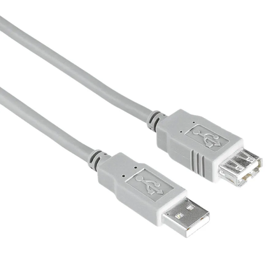 картинка Кабель USB 2.0 A->F 3m Hama H-200906 Gray от магазина КомпьютерЦентр