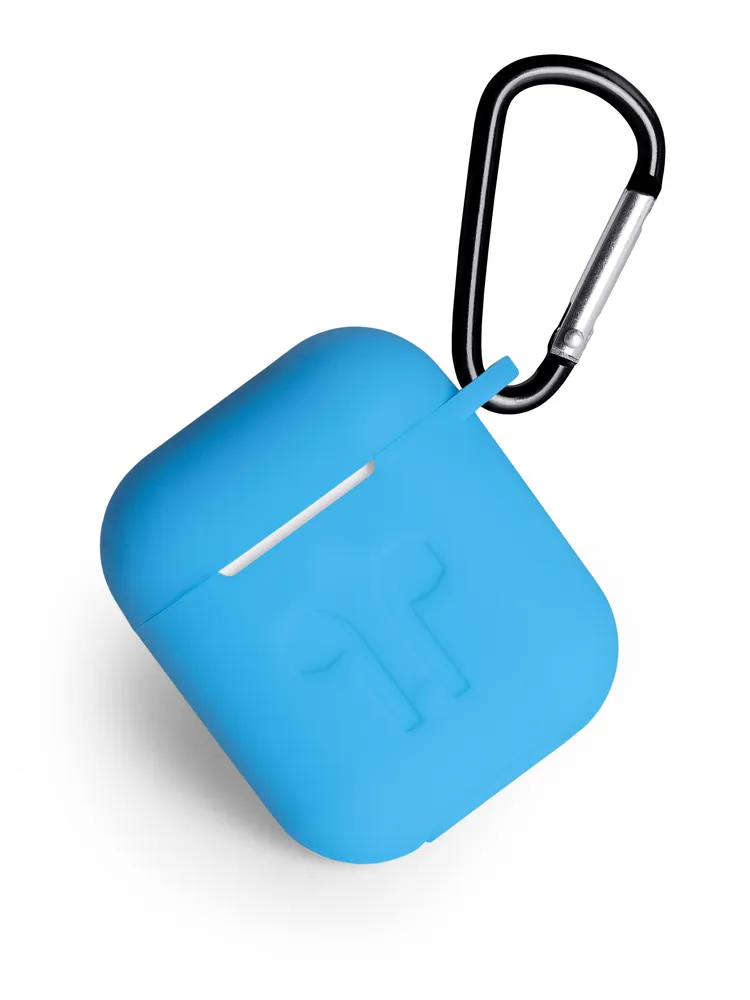 картинка Чехол Gurdini Soft Touch для Apple Airpods/ Airpods 2 Light Blue от магазина КомпьютерЦентр