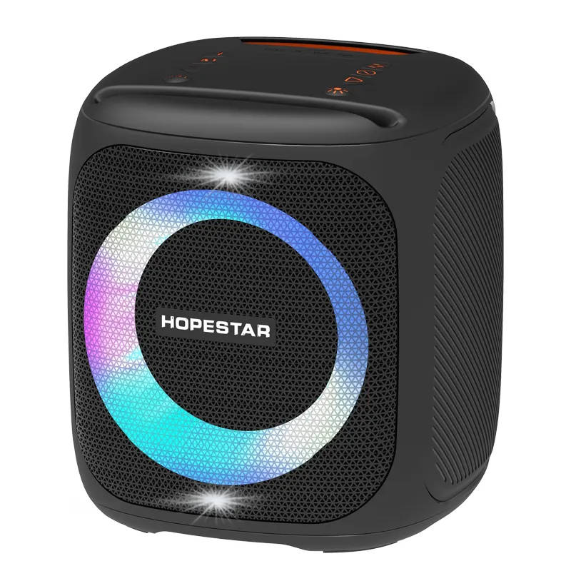 картинка Bluetooth колонка Hopestar Party 100 50W, черная; микрофон для караоке в комплекте от магазина КомпьютерЦентр