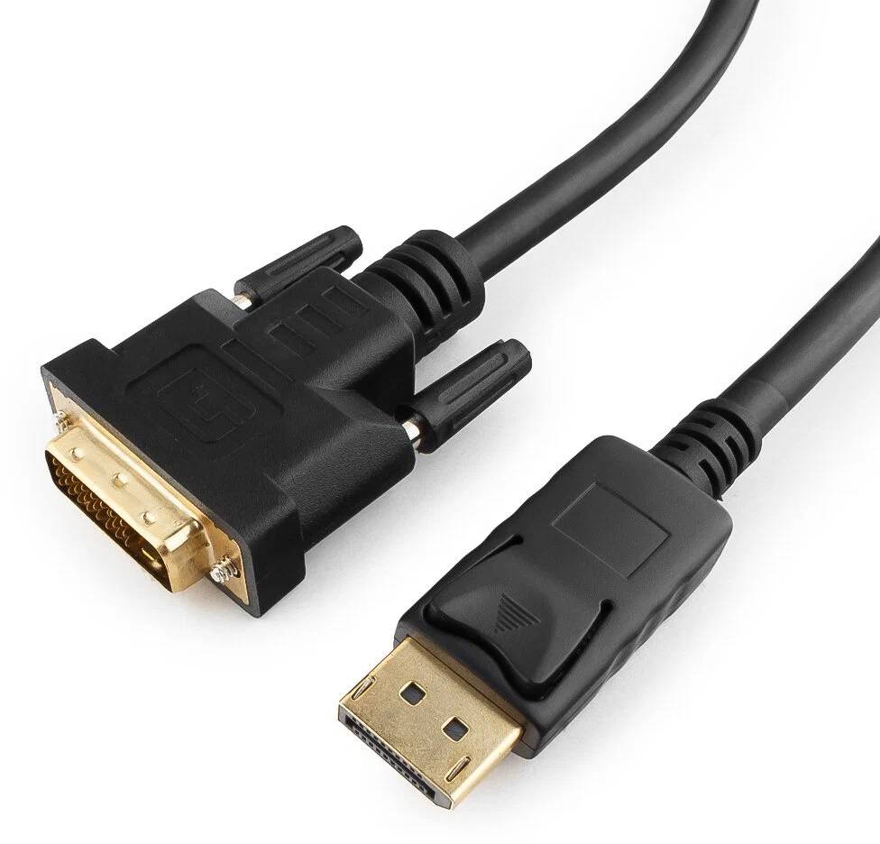 картинка Кабель DisplayPort-DVI Gembird/ Cablexpert 1.8м, 20M/ 19M, черный, экран, пакет (CC-DPM-DVIM-6) от магазина КомпьютерЦентр