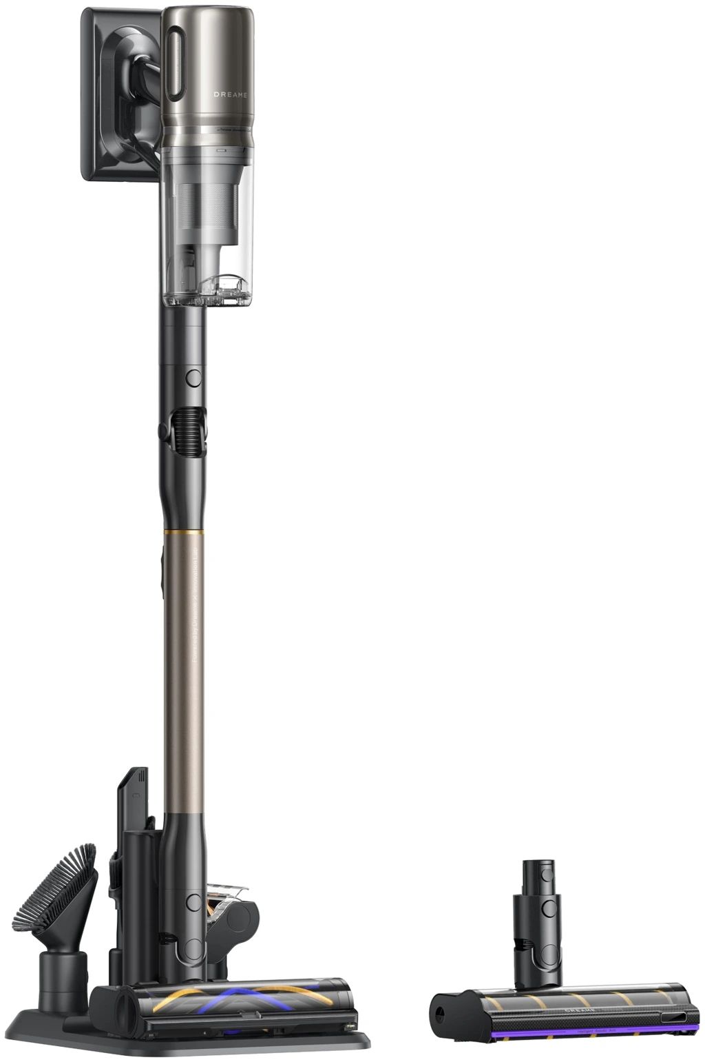 картинка Пылесос вертикальный Dreame Z40 TangleCut Flex+ (VRV62F) черный/ медный, питание от аккумулятора от магазина КомпьютерЦентр