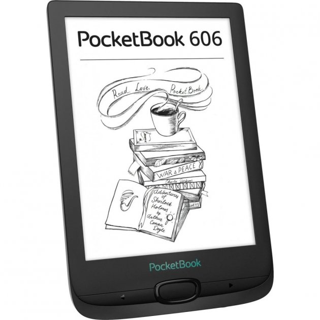 картинка Электронная книга PocketBook 606 Black 6'' (PB606-E-RU) от магазина КомпьютерЦентр