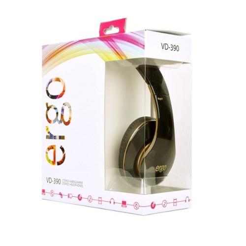 картинка Наушники Ergo VD-390 Gold (6036447) от магазина КомпьютерЦентр