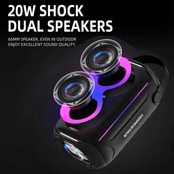 картинка Bluetooth колонка Hopestar Party 200 mini 20W, черная от магазина КомпьютерЦентр