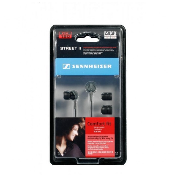 картинка Наушники Sennheiser CX180 Street II Black (CX180 Street II) от магазина КомпьютерЦентр