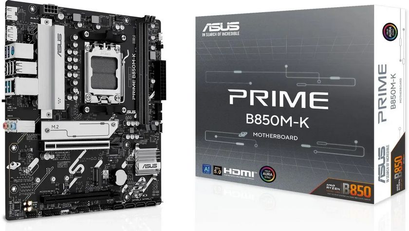 картинка Материнская плата Asus PRIME B850M-K Soc-AM5 AMD B850 2xDDR5, mATX от магазина КомпьютерЦентр