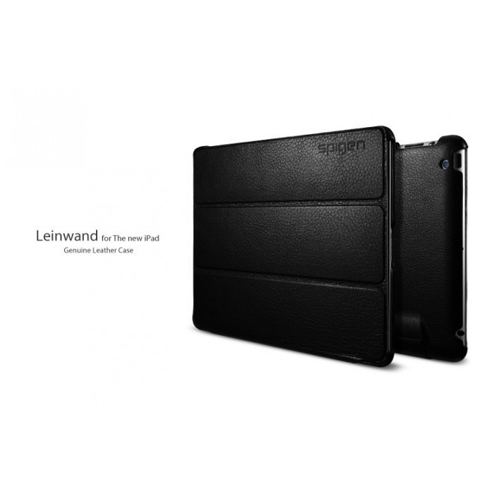 картинка Чехол SGP Case Leinwand Series Black for new iPad (SGP09164) от магазина КомпьютерЦентр