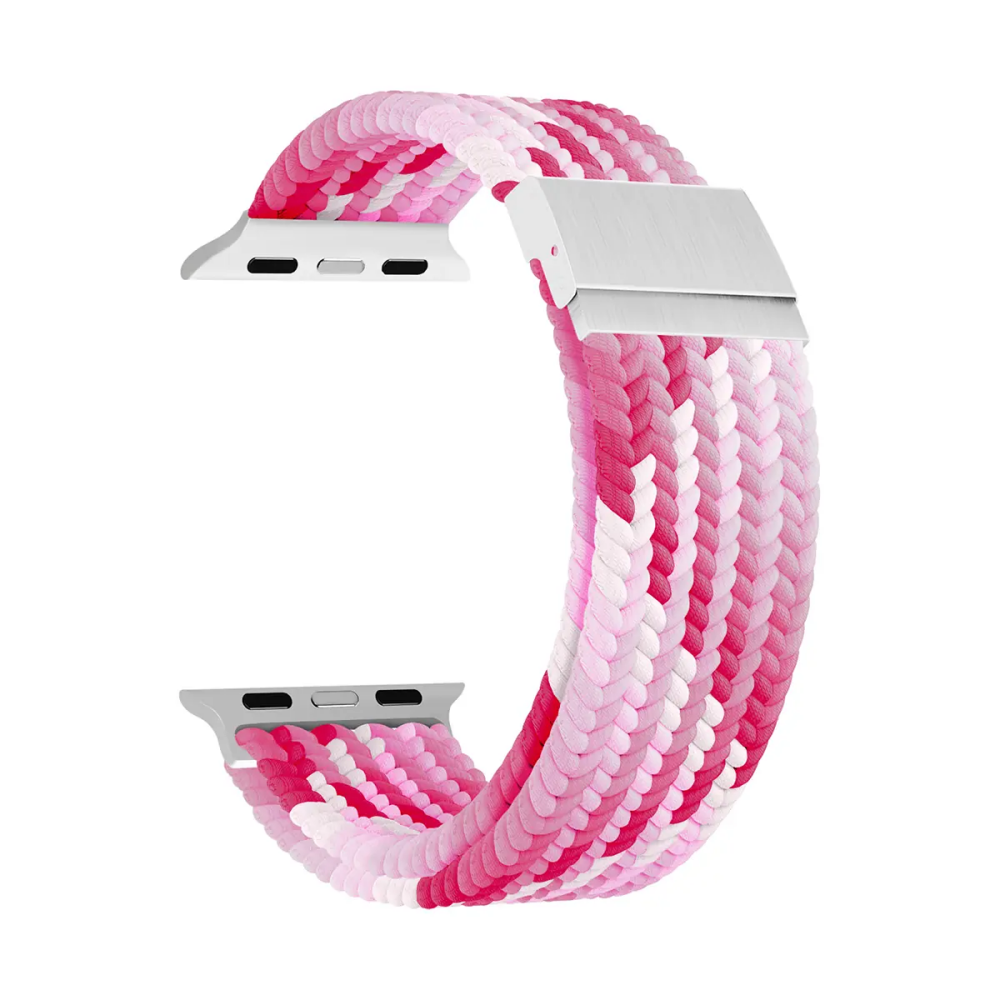 картинка Плетеный нейлоновый ремешок для Apple Watch 38/ 40/ 41 mm Series 1-9, SE LYAMBDA PLEIONE DSN-18-40-PK Pink от магазина КомпьютерЦентр