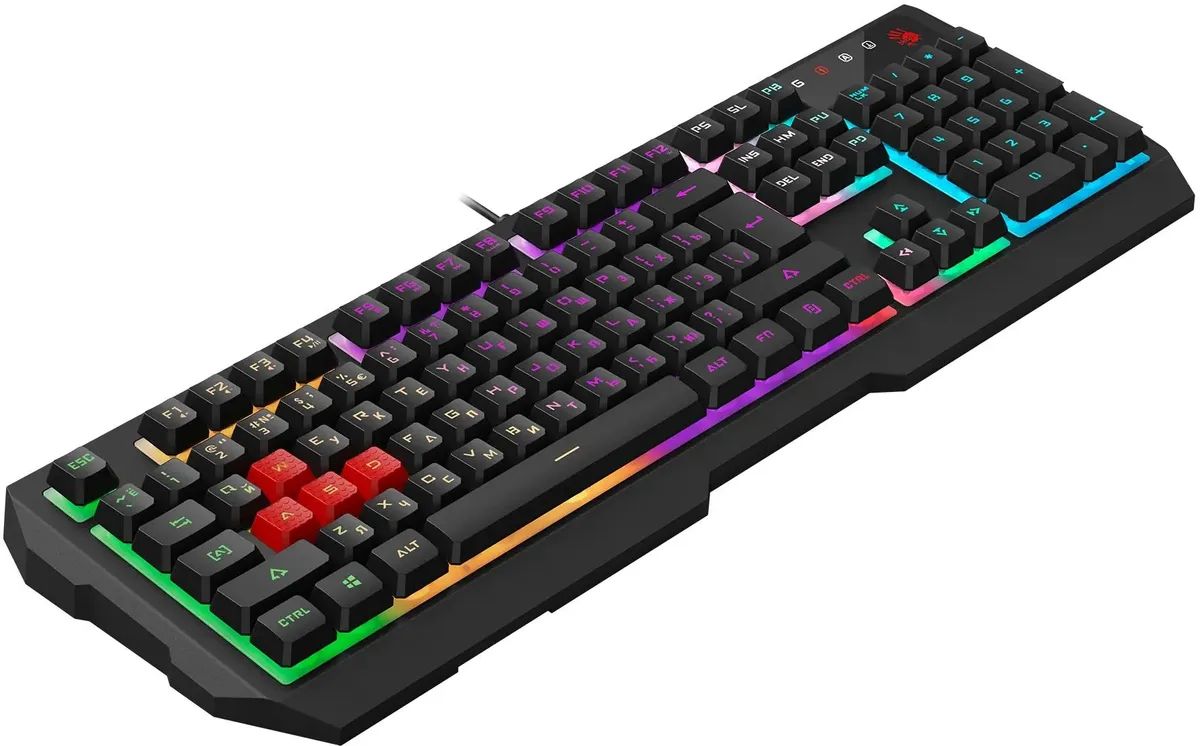картинка Клавиатура A4-Tech Bloody B140N Black, Multimedia for gaimer, USB, LED от магазина КомпьютерЦентр