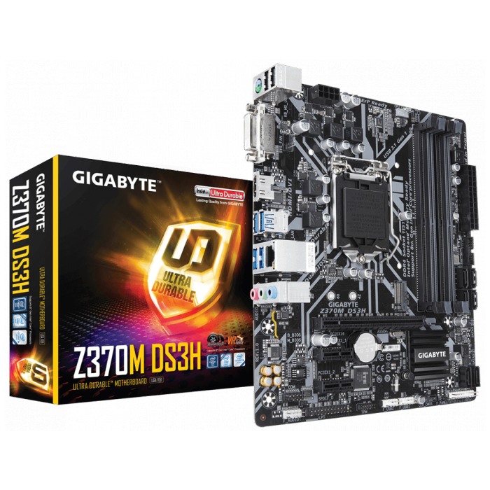 картинка Материнская плата Gigabyte Z370M DS3H (Z370M DS3H) от магазина КомпьютерЦентр