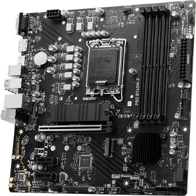 картинка Материнская плата MSI Pro B760M-P DDR4 Soc-1700 mATX от магазина КомпьютерЦентр