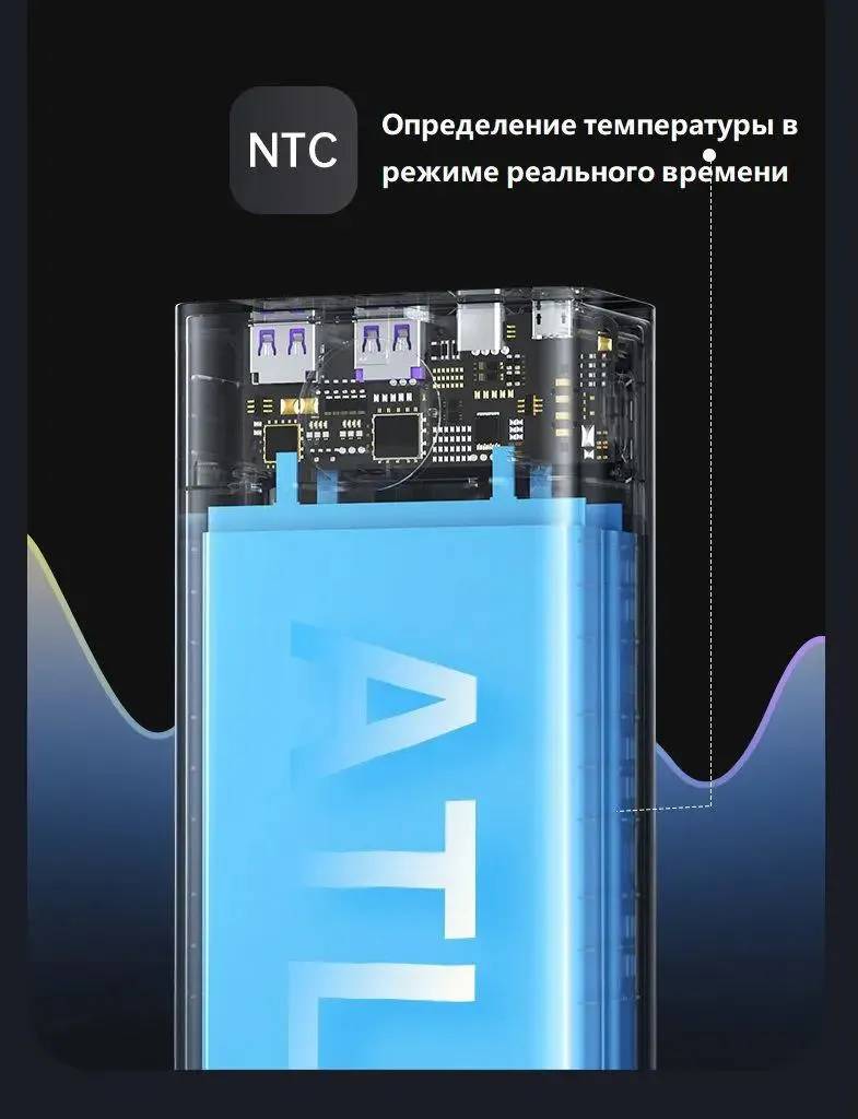 картинка Внешний аккумулятор Romoss (PEA40 PRO) (40000mAh) QC3.0/ PD3.0 65W 3A 2xUSB-A/ USB-C черный от магазина КомпьютерЦентр