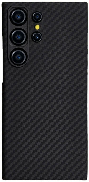 картинка Чехол-накладка Kevlar Soft touch with MagSafe для Samsung Galaxy S24 Ultra Black от магазина КомпьютерЦентр