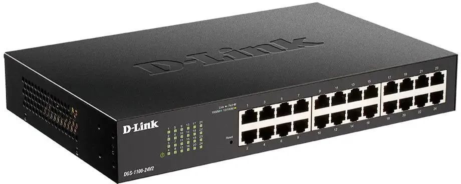 картинка Switch 24-port D-Link DGS-1100-24V2/ A2A, 24x1 Гбит/ с, настраиваемый от магазина КомпьютерЦентр