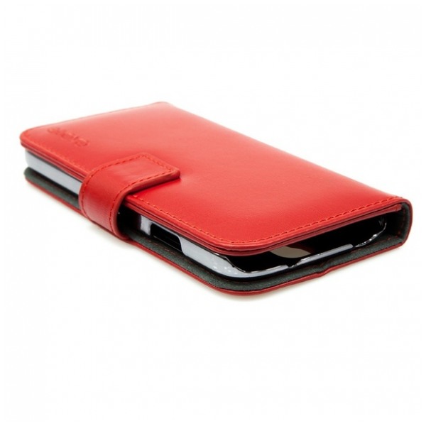 картинка Чехол Odoyo Chrome Wallet Genuine Leather for Galaxy S4 Red (PH615OR) от магазина КомпьютерЦентр