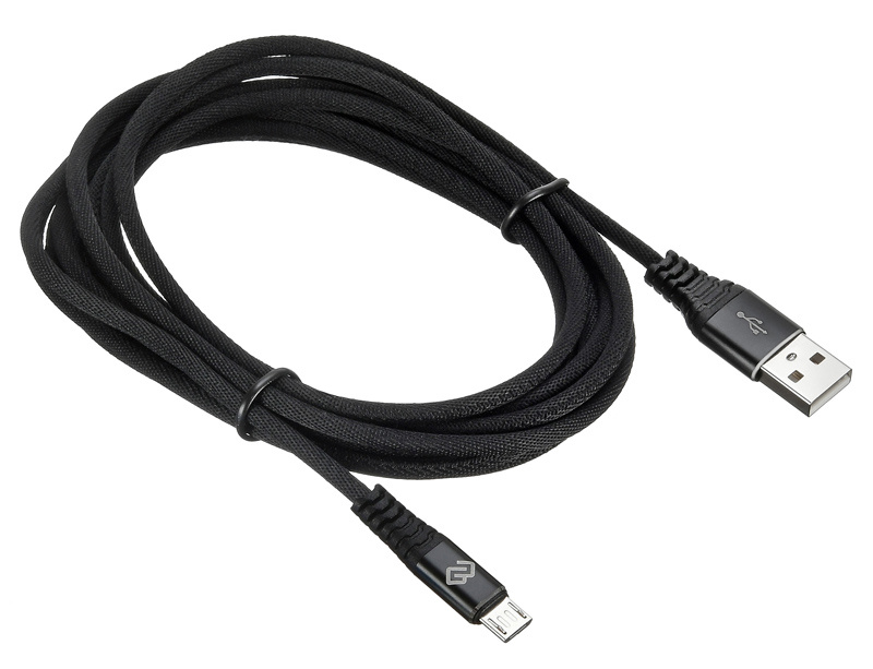 картинка Кабель USB 2.0 a->Micro b, Digma 3 м Black (1080382) от магазина КомпьютерЦентр