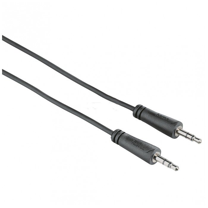 картинка Кабель HAMA 3.5mm Jack (m-m) 1.5m Black (122308) от магазина КомпьютерЦентр