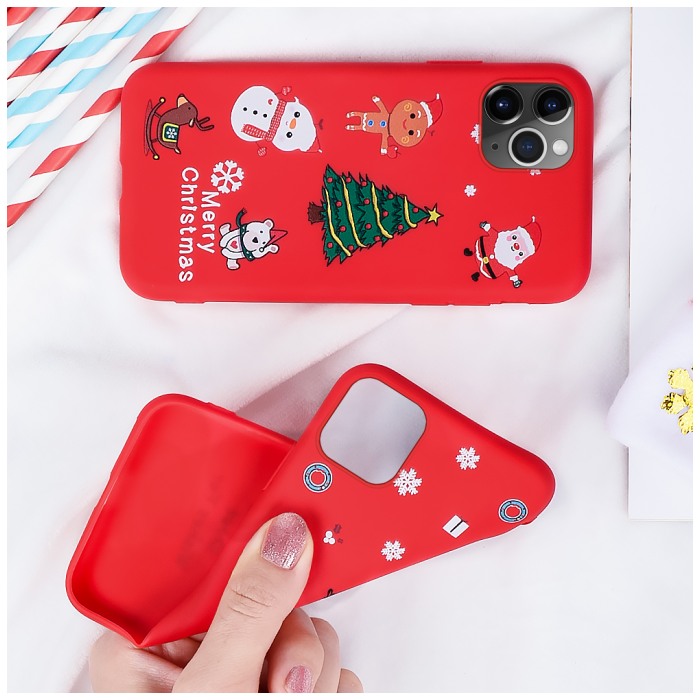 картинка Чехол Apple Silicone New Year SnowFall for iPhone 11 Pictures от магазина КомпьютерЦентр