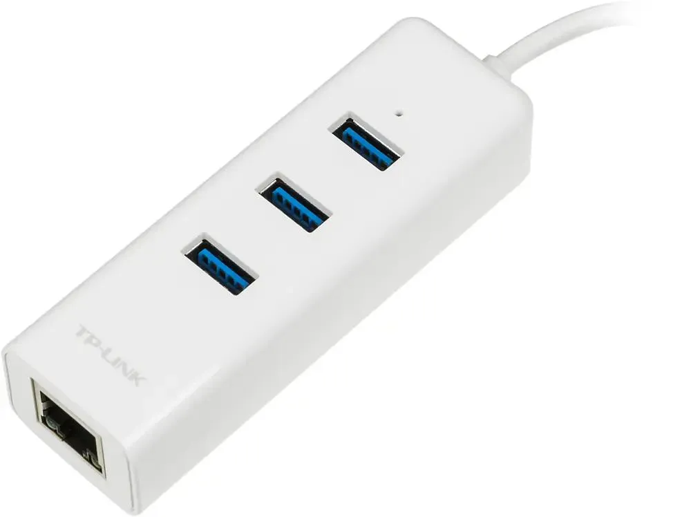 картинка HUB 3 порта+Gigabit TP-Link Ethernet Adapter 2 in 1 Стыковочная станция TP-Link UE330 от магазина КомпьютерЦентр