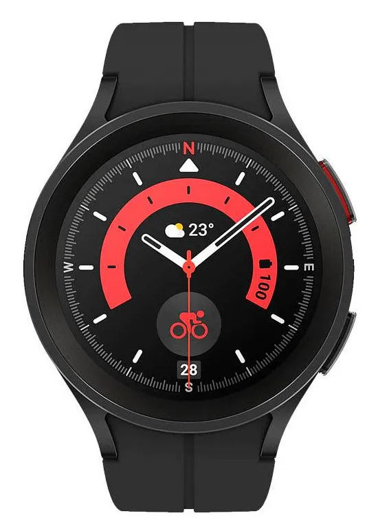 картинка Смарт-часы Samsung Galaxy Watch 5 Pro 45мм Titanium (SM-R920NZKAMEA) от магазина КомпьютерЦентр