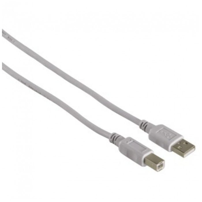 картинка Кабель HAMA USB 2.0 A->B 1.5m Gray (H-34694) от магазина КомпьютерЦентр
