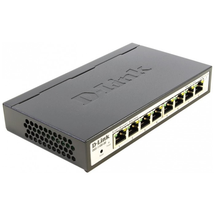 картинка Свитч D-Link 8-port DGS-1100-08P/B1A 8PoE (DGS-1100-08P/B1A) от магазина КомпьютерЦентр