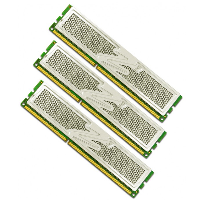 картинка Набор модулей памяти OCZ DIMM DDR3 6Gb (3x2Gb) 1600MHz PC3-12800 (OCZ3P1600C9ELV6GK) от магазина КомпьютерЦентр