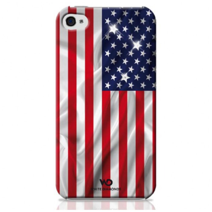 картинка Чехол White Diamonds Flag USA for iPhone 4/4S (1110FLA06) от магазина КомпьютерЦентр