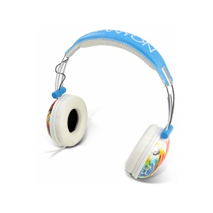 картинка Наушники Canyon CNL-HP01 Graffiti White/Blue (CNL-HP01C) от магазина КомпьютерЦентр