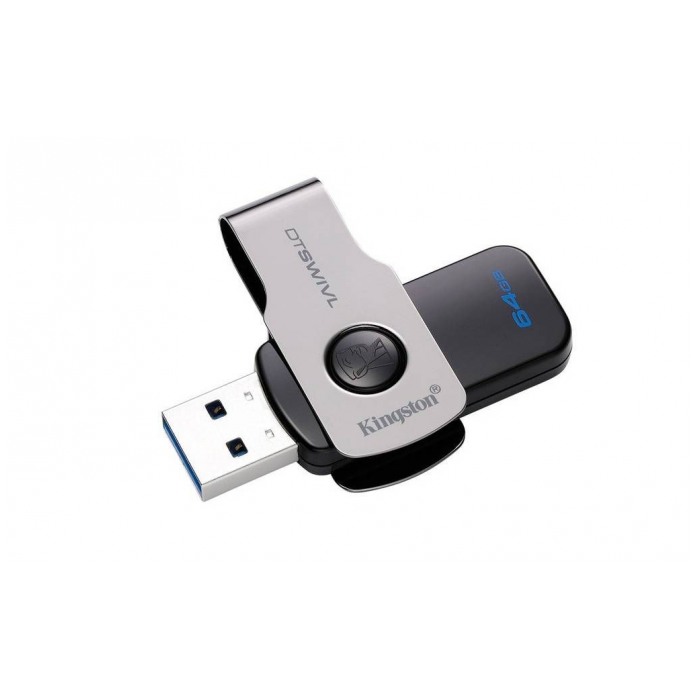 картинка Флешка USB Kingston 64Gb DataTraveler Swivl USB 3.0 (DTSWIVL/64GB) от магазина КомпьютерЦентр
