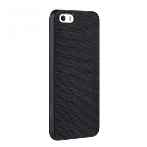 картинка Чехол Ozaki O!Coat 0.3 Jelly + Canvas for iPhone Black 5/ 5s (OC543BK) от магазина КомпьютерЦентр