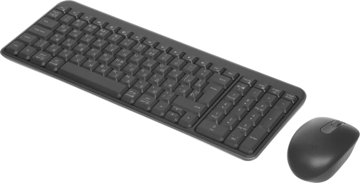 картинка Комплект Logitech Wireless Combo MK250 Compact беспроводной, Bluetooth, 1000 DPI, чёрный (920-013853) (клавиатура+мышка) от магазина КомпьютерЦентр