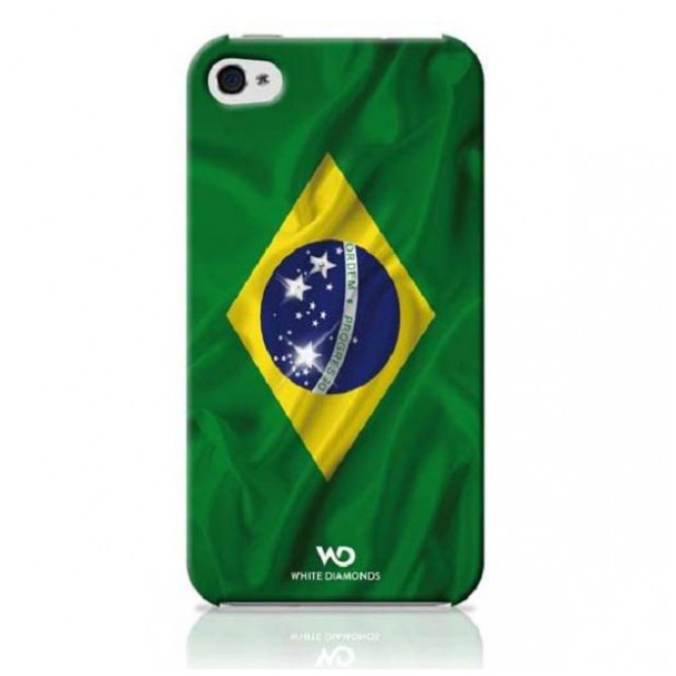 картинка Чехол White Diamonds Flag Brazil for iPhone 4/4S (1110FLA01) от магазина КомпьютерЦентр