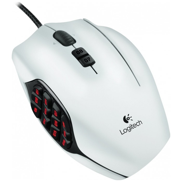 картинка Мышка Logitech Gaming G600 USB White (910-003629) от магазина КомпьютерЦентр