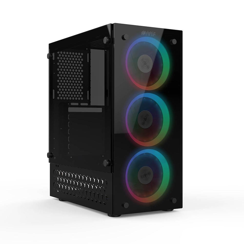 картинка Корпус Hiper HG-C104RGB ATX Black от магазина КомпьютерЦентр