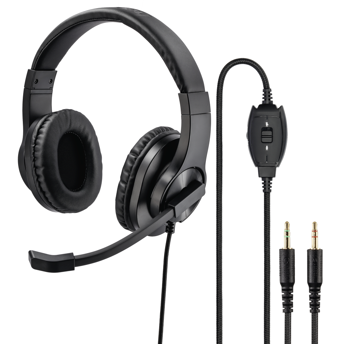 картинка Гарнитура Hama HS-P300 Black 2m Накладные (139925) от магазина КомпьютерЦентр