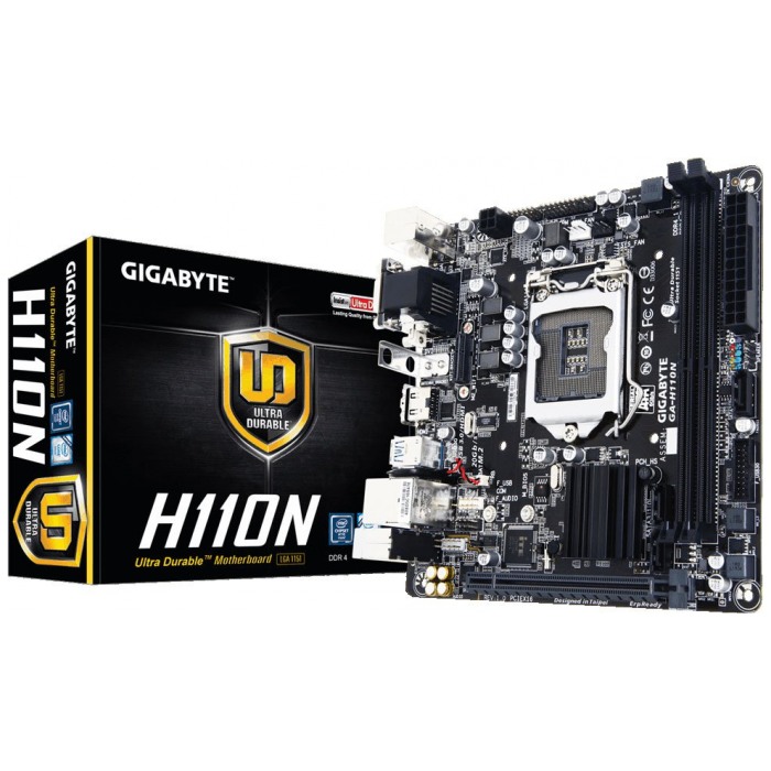 картинка Материнская плата Gigabyte GA-H110N (GA-H110N) от магазина КомпьютерЦентр