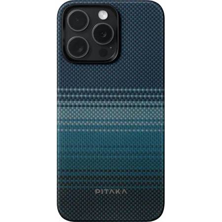 картинка Чехол PITAKA Fusion Weaving MagEZ Case 5 для iPhone 15 Pro MAX 6.7'' принт восход луны (Moonrise) от магазина КомпьютерЦентр