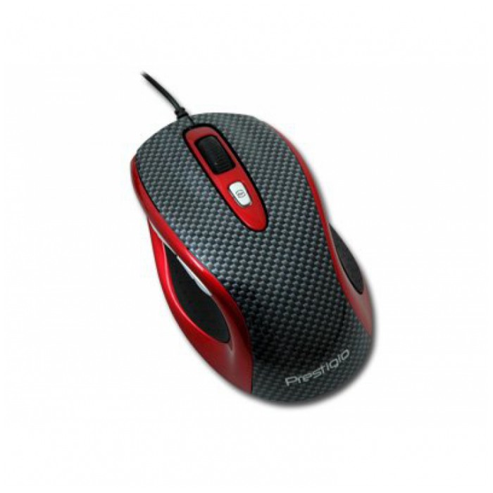 картинка Мышка Prestigio PJ-MSO3 L-size Carbon Red USB (PJ-MSO3) от магазина КомпьютерЦентр
