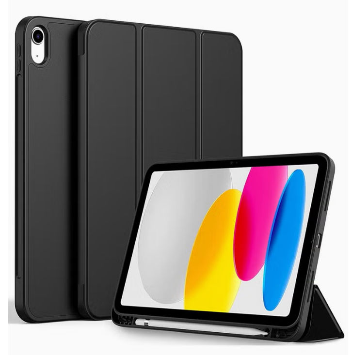 картинка Чехол Apple Smart Case Leather with Pen for iPad Air 4 10.9'' (2020) Black от магазина КомпьютерЦентр