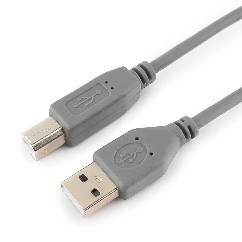 картинка Кабель USB 2.0 Pro Cablexpert CCP-USB2-AMBM-6G, AM/ BM, 1.8м, экран, серый от магазина КомпьютерЦентр