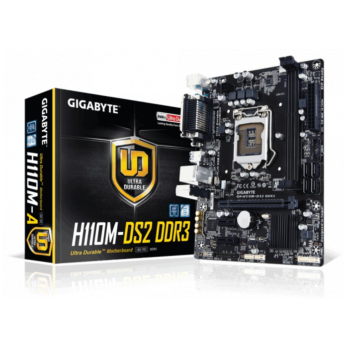 картинка Материнская плата Gigabyte GA-H110M-DS2 DDR3 (GA-H110M-DS2 DDR3) от магазина КомпьютерЦентр
