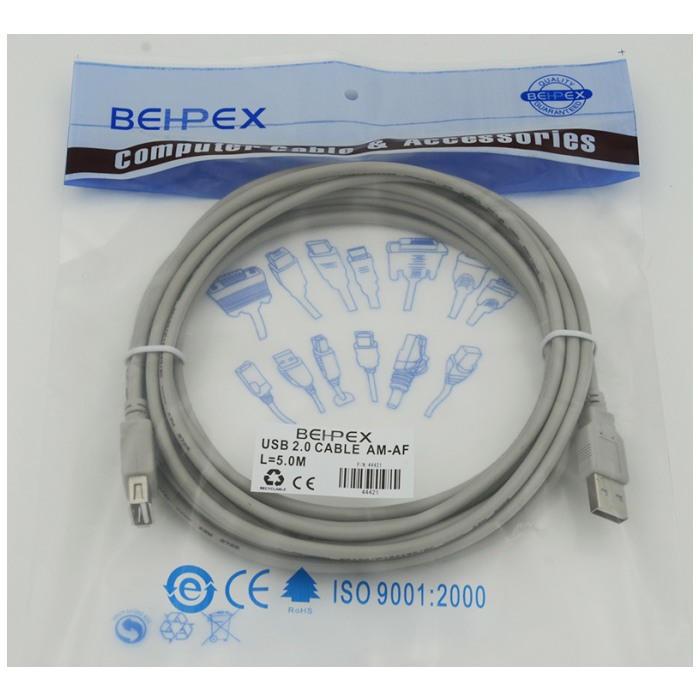 картинка Кабель Behpex USB 2.0 A->F 5 м от магазина КомпьютерЦентр