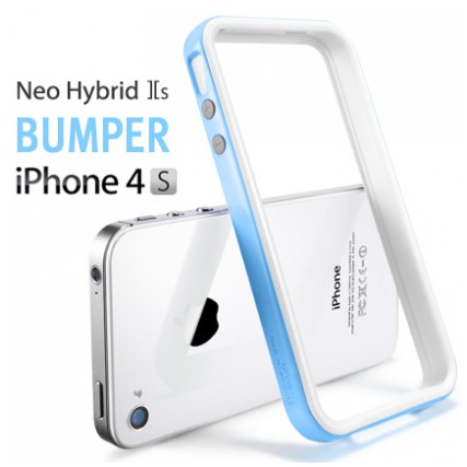 картинка Чехол SGP Case Neo Hybrid 2S Snow Series Tender Blue for iPhone 4/ 4S (SGP08354) от магазина КомпьютерЦентр