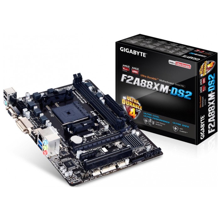 картинка Материнская плата Gigabyte GA-F2A88XM-DS2 (GA-F2A88XM-DS2) от магазина КомпьютерЦентр
