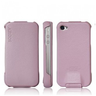 картинка Чехол SGP Leather Case Argos Series Pink for iPhone 4 (SGP06830) от магазина КомпьютерЦентр
