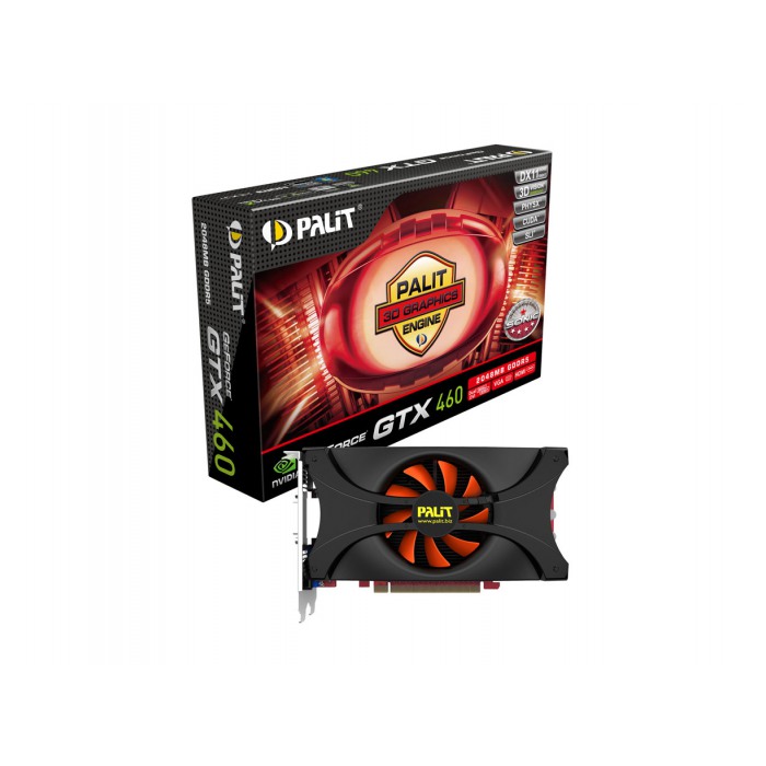 картинка Видеокарта Palit GeForce GTX460 1Gb DDR5 (NE5X460E0HD02-1040F) от магазина КомпьютерЦентр
